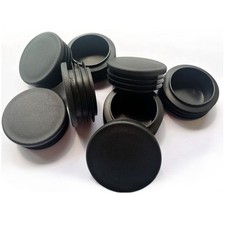 8 Pack 2 Inch 50mm Round Plastic Plugs Tubing End Cap Metal Tube Insert
