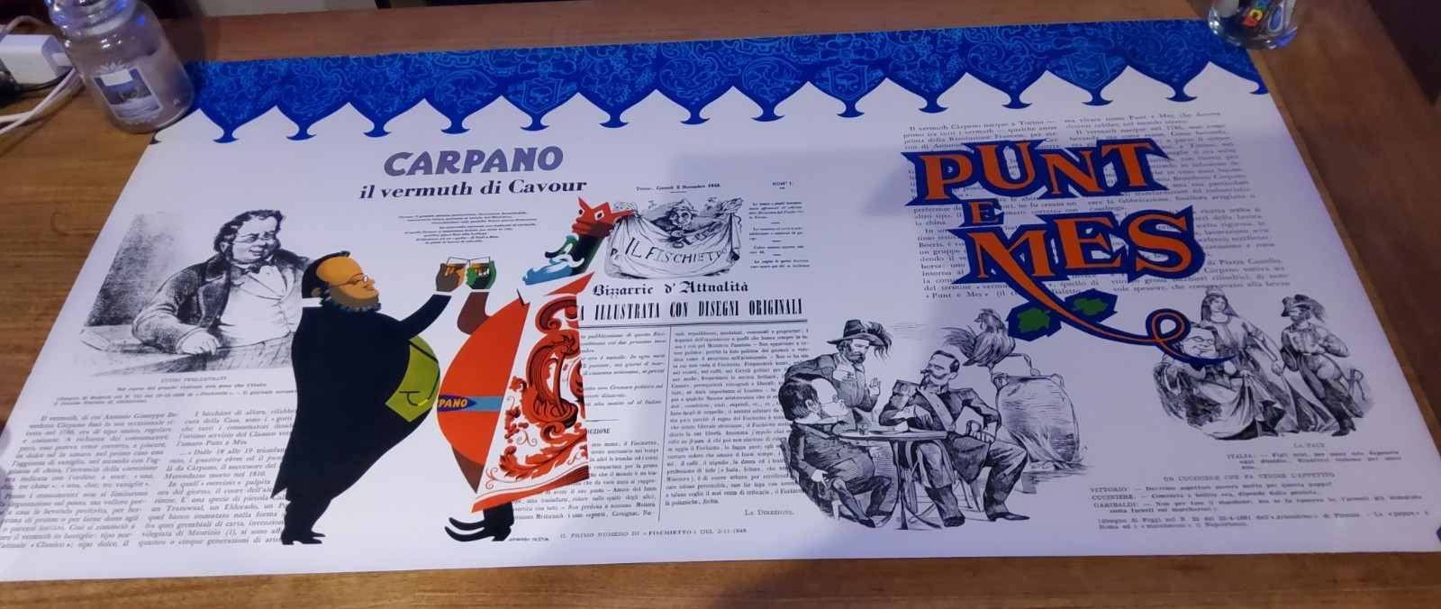 PUNT E MES CARPANO ORIGINAL VINTAGE POSTER by A.Testa 1950's