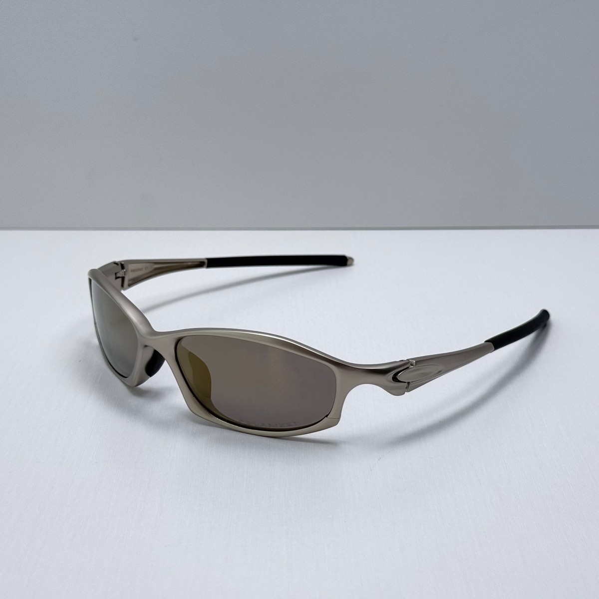Oakley Hatchet X-Metal Sunglasses Gray Frame Brown Lens Vintage | eBay