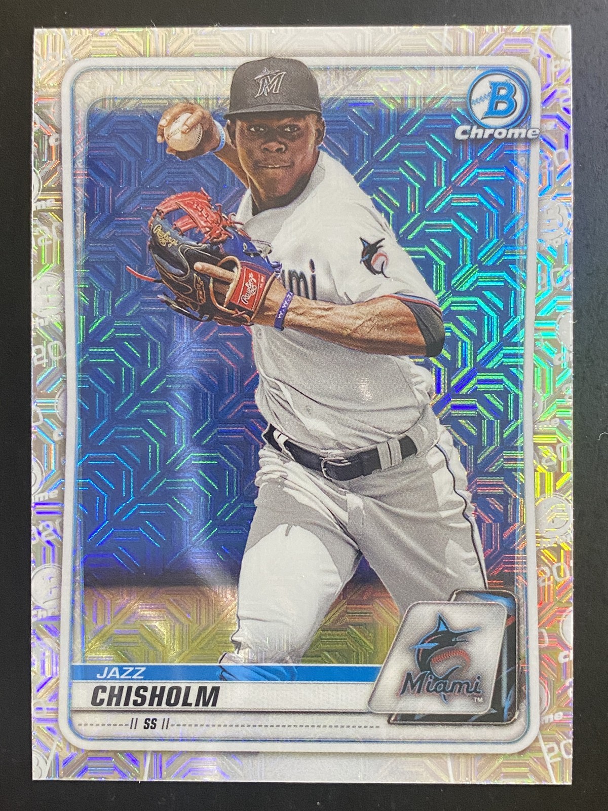 Jazz Chisholm 2020 Bowman Chrome Prospects Mojo Refractor Miami Marlins #BCP-72