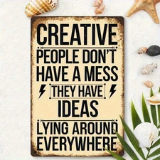 Graphic Vintage Creative People Tin Metal Signs Home Décor Wall Art 8x12 