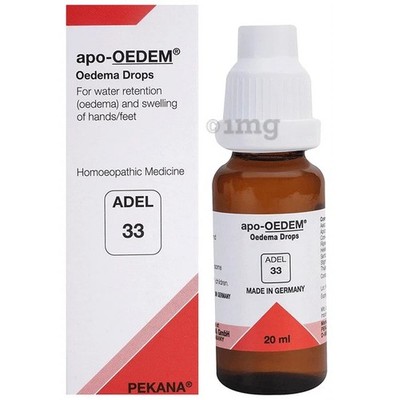 ADEL 33 Drops 20ml Pack apo-OEDEM Adel PEKANA Germany OTC Homeopathic Drops