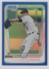 2011 Bowman Draft Chrome Prospects Blue Refractor 16/199 Brandon Culbreth 1c6