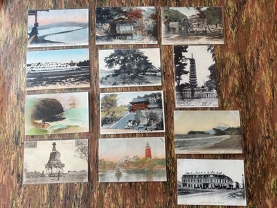 12 ORIG ASIAN POSTCARDS EARLY 1900s JAPAN MT FUJI PORT ARTHUR CHINA CHINESE