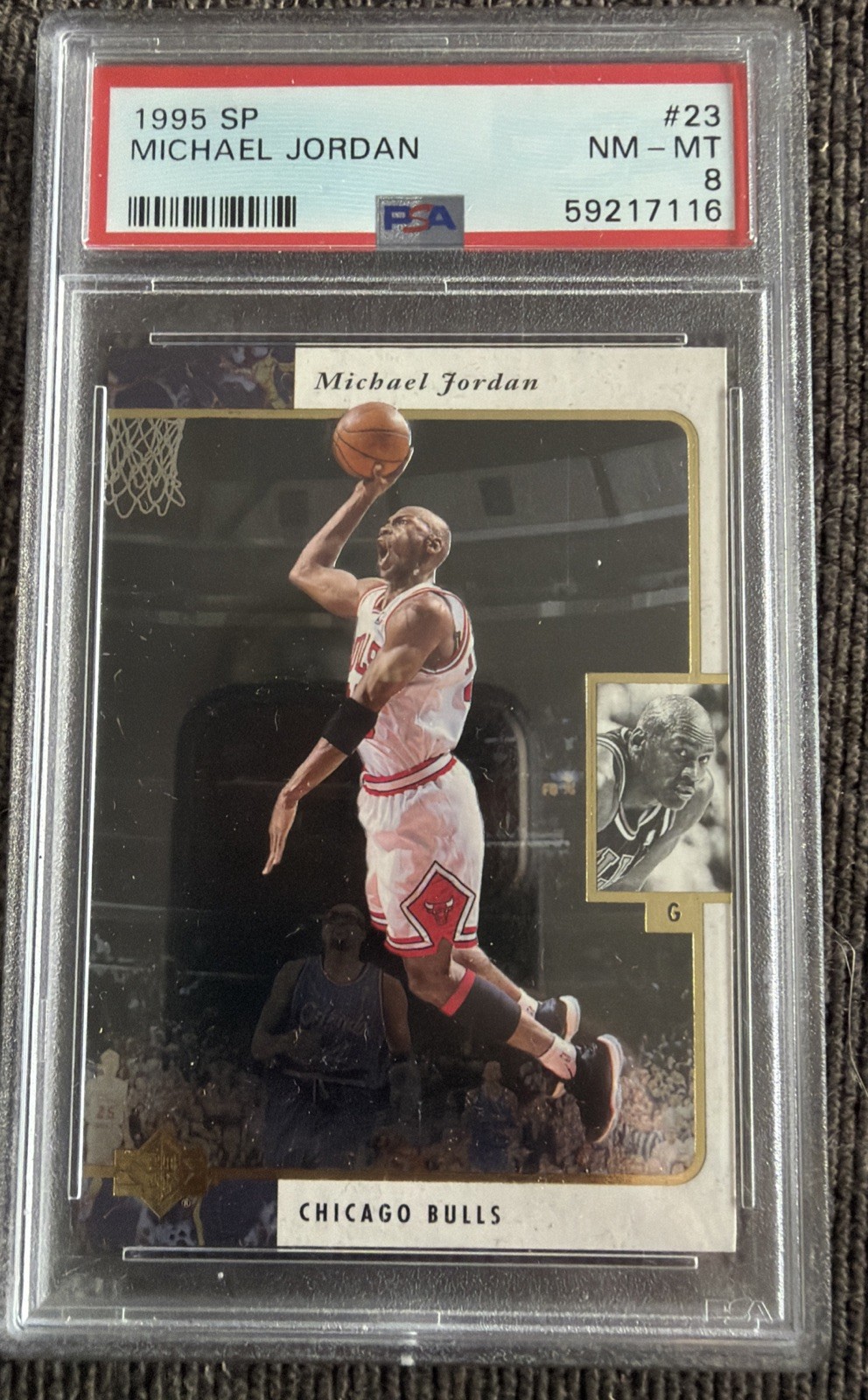 1995 SP Michael Jordan #23 PSA 8 NM-MT Near Mint Chicago Bulls Card