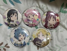 Puella Magi Madoka Magica Badge Set 5 Types Unused Collectible