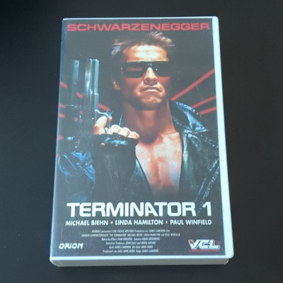 VHS Terminator 1 (1984) Action Sci-Fi James Cameron Arnold Schwarzenegger