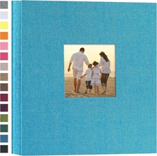 potricher Linen Hardcover Photo Album 4x6 600 Photos Large Capacity for Family