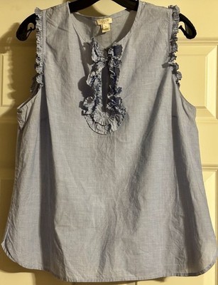 J. Crew Old Money Quiet Luxury  Coquette Mob Wife Ruffle Scandi Minimal Size 12