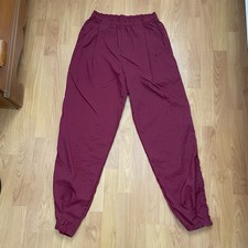 Nike Vintage 90s Maroon Nylon Windbreaker Pants Men s Medium