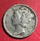 1924 US Mercury SILVER Dime "Philadelphia" Mint! Choice Very Fine! Old Coin!