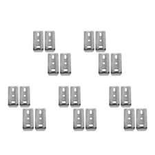 Silver Stainless Steel Towel Bar Mounting Kit with Thickened Base for Bathroom