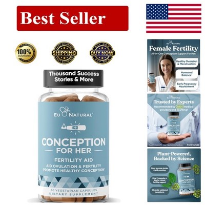 60 Vegetarian Capsules for Women's Fertility - Hormonal Balance & Cycle Support