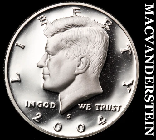 2004-S Silver Kennedy Half Dollar - Choice Gem Proof  Lustrous  #i7680
