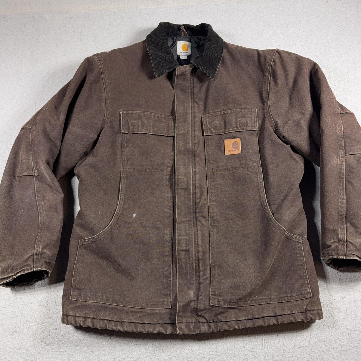 Vintage Carhartt C26 DKB Dark Brown Men M Regular Arctic Quilt