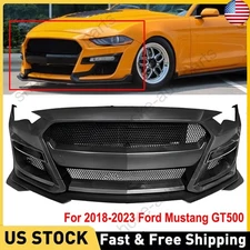 For 2018-2023 Ford Mustang GT500 Style Front Bumper Conversion Replacement Kit