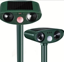 Ultrasonic Animal Repellent Outdoor, Solar Powered Cat Repellent Deer Bird