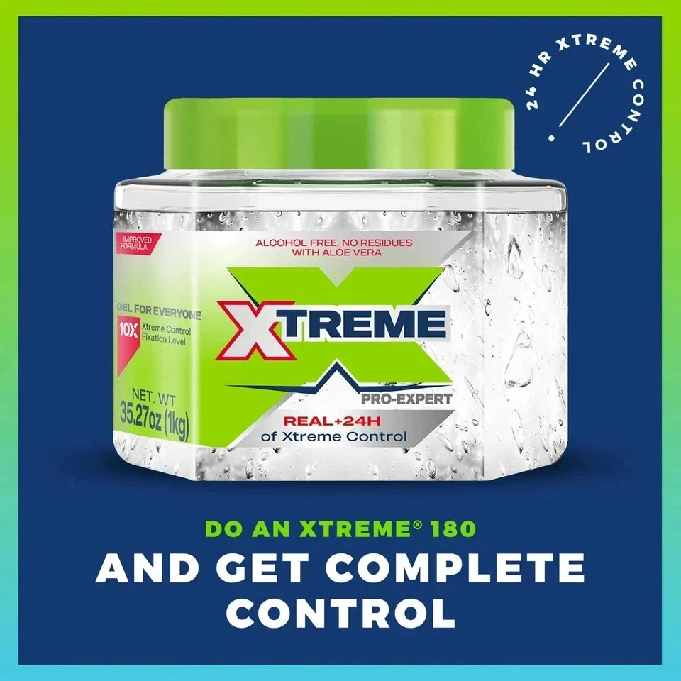 Xtreme Professional Extreme Hold гель для волос прозрачная банка, 35 унций - Изображение 3 из 4