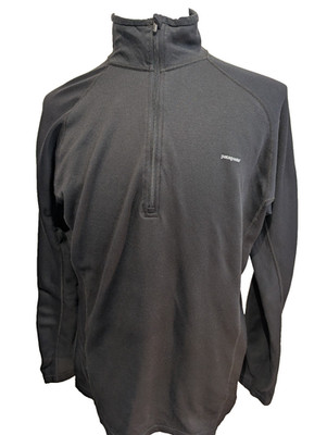 Patagonia dünnes Sweatshirt schwarz Reißverschlusskragen - Größe L - Sport & Running
