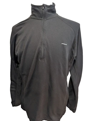 Sweat Fin Patagonia Noir Col Zippé - Taille L - Sport & Running - Photo 1/4