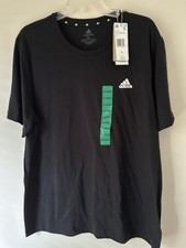 Adidas Mens Black Primegreen Aeroready Short Sleeve Black TShirt Mens X-Large XL