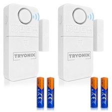 Door Window Alarm 130dB Loud  3 Volume Levels  4 Modes Alarm Chime  2 Pack