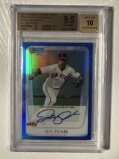 Joe Panik 2011 Bowman Draft Chrome Auto Blue Refractor 099/150 BGS 9.5/10 Auto