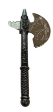 15.5" Medieval Knight Retro Silver Plastic Axe for Kids Costume Accessory Game