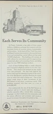 Magazine Ad - 1924 - AT&T / Bell System - Each Serves its Community