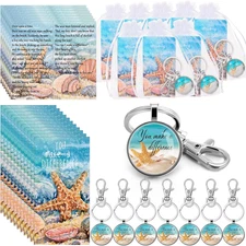 Bucherry 30 Sets Starfish Story Gifts Appreciation Keychains You Make 