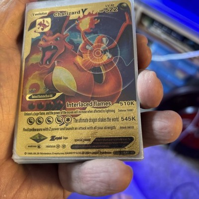 Pokemon Gold Card Charizard V, 522HP, SRL07-03 | eBay