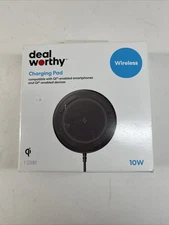 10W Qi Charging Pad - dealworthy Black