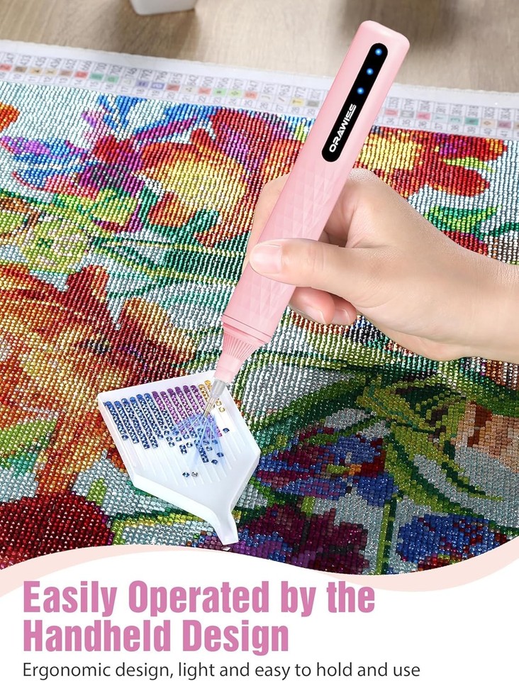 Kit Diamond Painting 5D DPHERO – Farfalle E Fiori – Tela Paesaggio 12x16 Pollici, Diamanti Tondi Full Drill, Per Adulti E Bambini