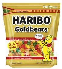Haribo Goldbears Original Gummy Bears Bag, 3 Lb Free & Fast Shipping