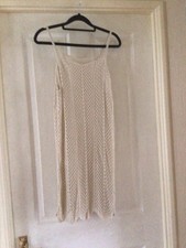 NEW Beige fine lace knit camisole style knee length Dress Size XL by SHEIN