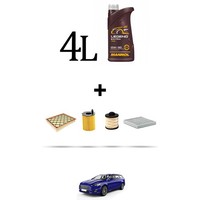 Hoffcar Set Service 4 Filter Und 4L ÖL FüR Ford Mondeo V 1.5 Tdci 88Kw Von