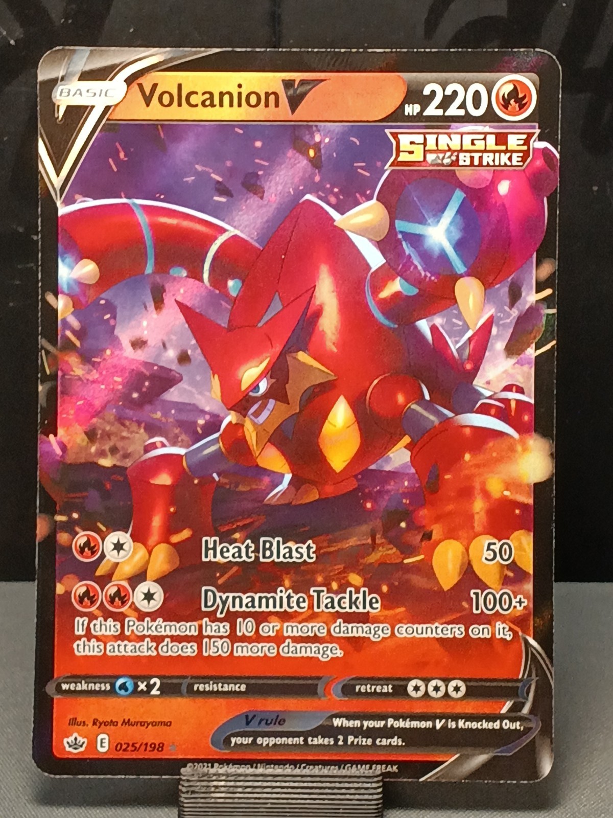 Pokemon TCG Chilling #25 Reign Volcanion V Holo Ultra Rare