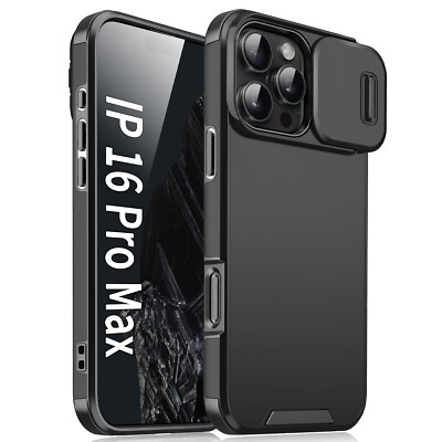 For iPhone 16 Pro Max 15 Pro 14 13 PC Shockproof Mag-Safe Matte TPU Case Cover
