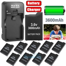 FOR PSP 2000 2001 slim 3000 3001 Rechargeable Battery Pack  Wall Charger 1-10X 