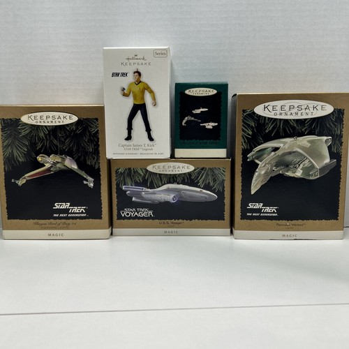 Hallmark Keepsake Ornament Star Trek Lot 5 Ornaments Voyager