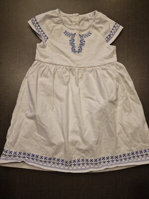 Mädchen 18-24 Monate Strand Weste Tunika Kleid Blumen Sommer Spanische Kleidung Next Day