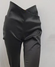 Joseph Made in France Y2k Era Womens Side Zip Slim Fit Boot Leg Blk Pants Sm
