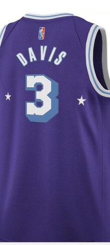 NWT Anthony Davis Lakers Nike Swingman City Edition Jersey Size Youth M 10-12 - Picture 3 of 3