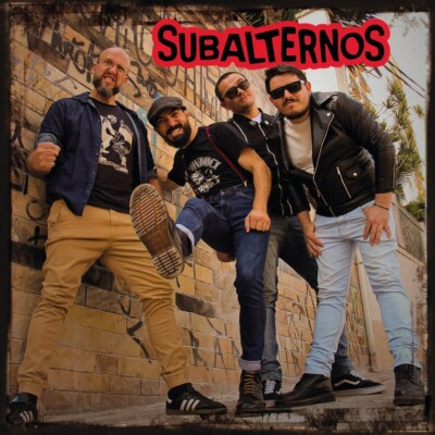 SUBALTERNOS - S/T (LP) limited red blue & black haze vinyl Punk Punkrock Ramones