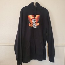 FA F*cking Impresionante Sudadera con Capucha Para Hombre Talla Grande Negra Hockey Monopatín Media Cara