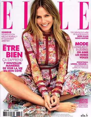 ELLE France 11 May 2018 HEIDI KLUM Antonin Tron LUCIA LOPEZ John Kennedy Jr @NEW