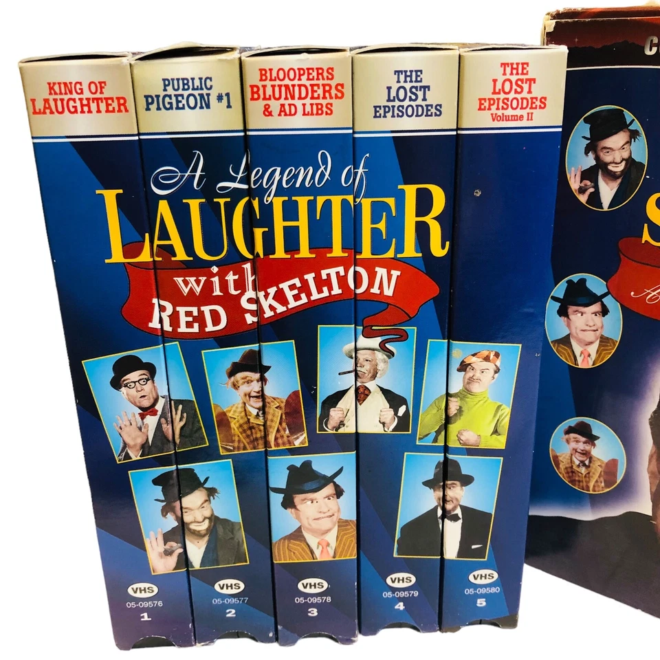 Red Skelton Legend of Laughter Collector Set VHS Color 1997 Lost Episodes Bloope - Image 2 of 4