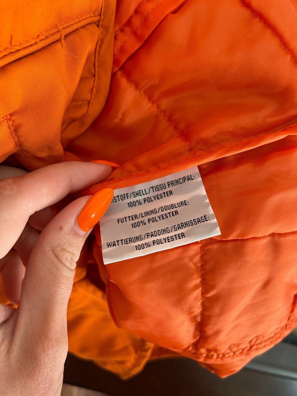 Surprise Men’s Sleeveless Vest Zipper Front Orange Size 50