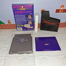 PIN-BOT  NINTENDO NES 8 BIT PAL A VERSIONE MATTEL ITA  CIB PINBOT ITALIANO
