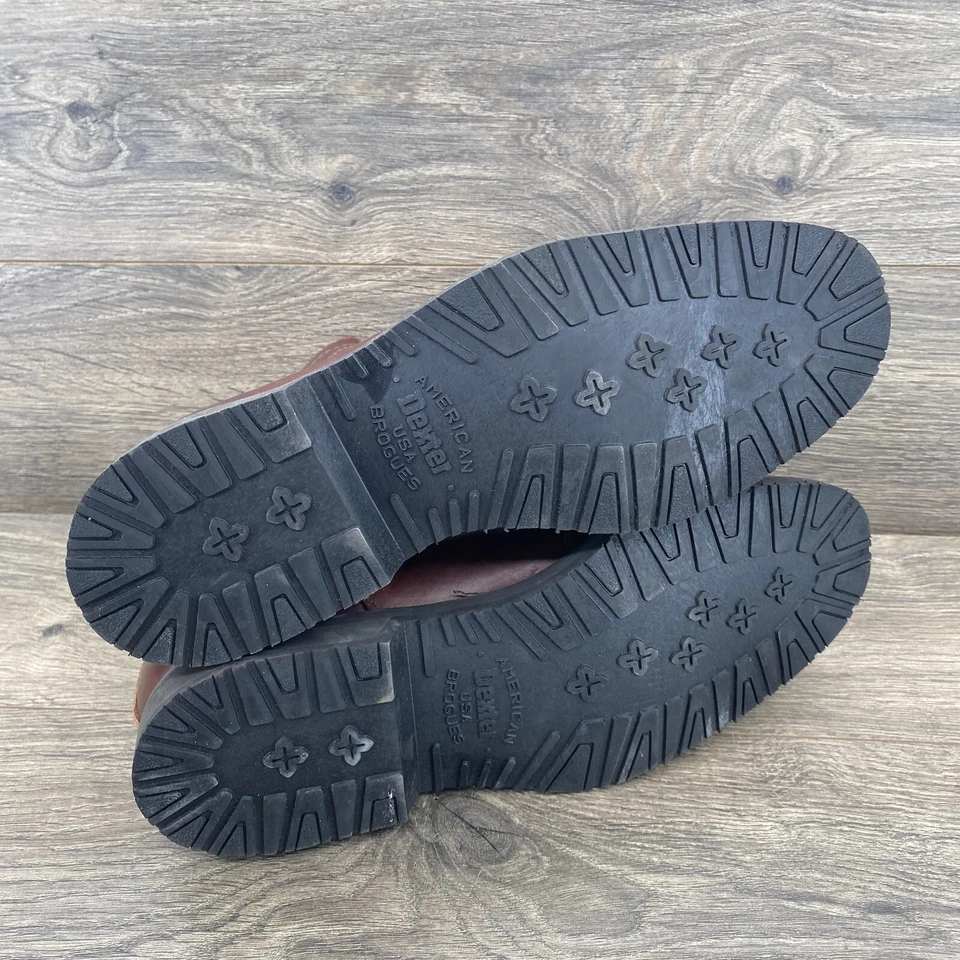 Botas Dexter de Colección al Tobillo Cuero Campus Forradas Cremallera Lateral Para Hombre Talla 10 WW Marrón Foto 3 de 4